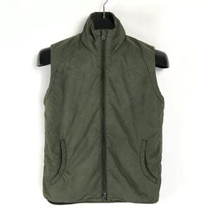 Columbia GRT Full Zip Vest Women's XS Green Floral Pockets Outdoor Winter Lined